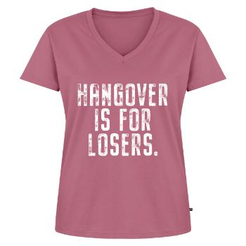 Hangover Is For Losers Kater Ist Für Verlierer Alk - Women's Premium Organic V-neck T-shirt - mauve - Front - AI Model Female 172 dark (172cm)
