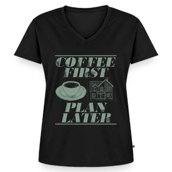 Architect Architecture Gift Architecture Student - Women's Premium Organic V-neck T-shirt - black - Front - AI Model Female 172 light (172cm)