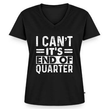 Lustiger Zitat Steuerberater Unternehmer - Frauen Premium Bio T-Shirt mit V-Ausschnitt - Schwarz - Vorne - AI Model Female 172 light (172cm)