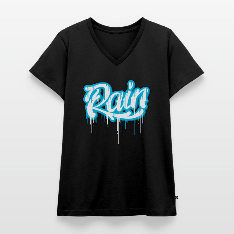 rain Women's Premium Organic V-neck T-shirt
