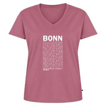 Coordonnées de Bonn - T-shirt encolure en V Premium bio Femme - mauve - Devant - AI Model Female 172 dark (172cm)