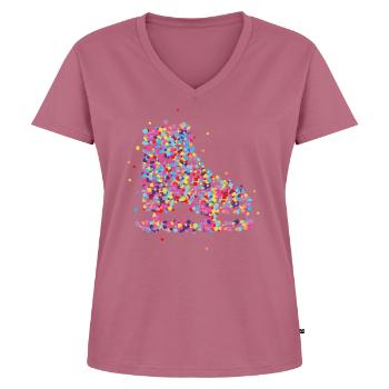 Patinage sur glace Patinage sur glace - T-shirt encolure en V Premium bio Femme - mauve - Devant - AI Model Female 172 dark (172cm)