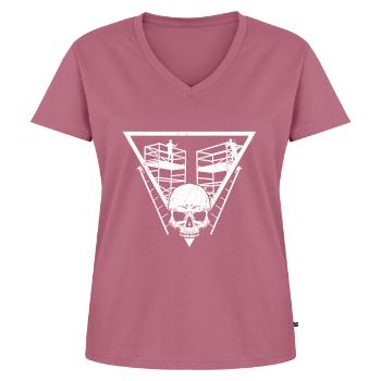 Scaffolding Builder Gift Work Occupation Construction Worker Job - Women's Premium Organic V-neck T-shirt - mauve - Front - AI Model Female 172 dark (172cm)