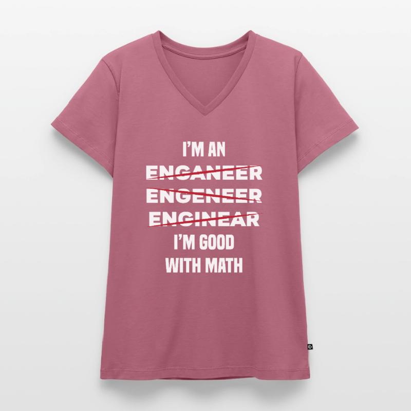 Engineer Women's Premium Organic V-neck T-shirt