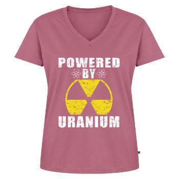 Nuclear Power - Proud Nuclear Engineer - Women's Premium Organic V-neck T-shirt - mauve - Front - AI Model Female 172 dark (172cm)