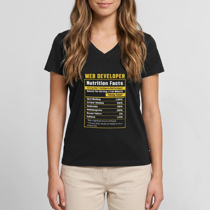 Web Developer Website Development IT Programmer Women's Premium Organic V-neck T-shirt
