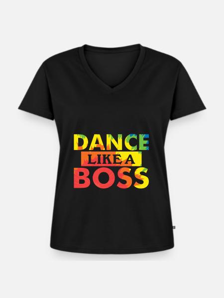 Hip Hop - Frauen Premium Bio T-Shirt mit V-Ausschnitt - Schwarz