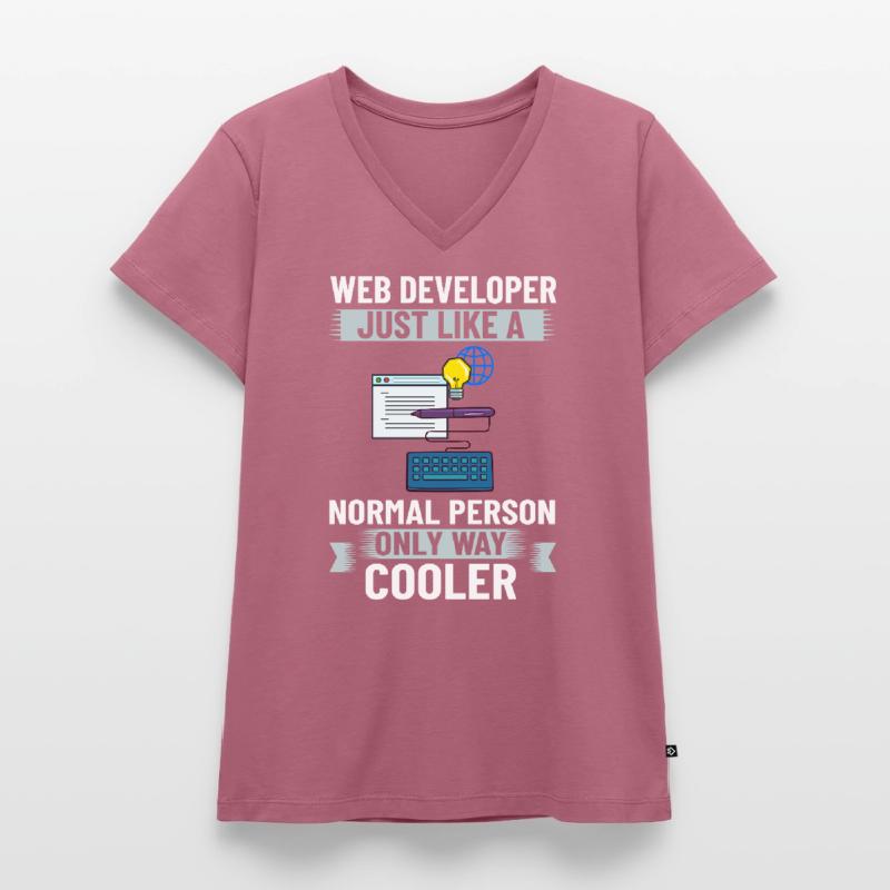 Web Development Web Developer Developer Manager Women's Premium Organic V-neck T-shirt