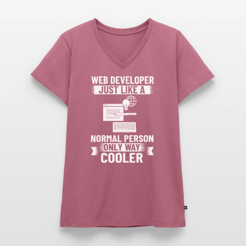 Web Development Web Developer Developer Manager Women's Premium Organic V-neck T-shirt