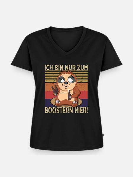 Biertrinker - Saufen - Männerabend - Frauen Premium Bio T-Shirt mit V-Ausschnitt - Schwarz