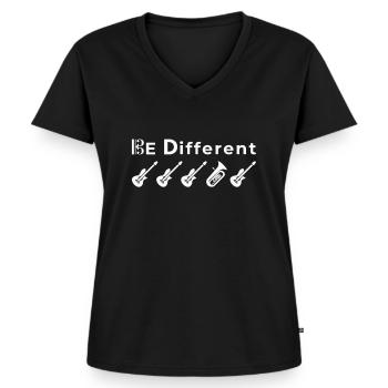 Euphonium Eufonium Blechbläser Tuba Spruch - Frauen Premium Bio T-Shirt mit V-Ausschnitt - Schwarz - Vorne - AI Model Female 172 light (172cm)