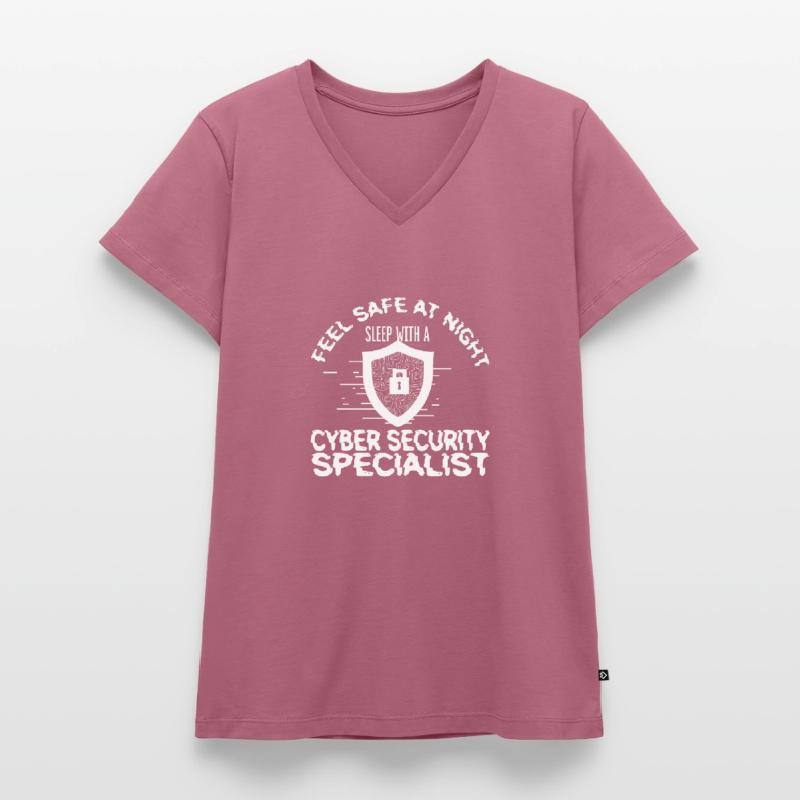 Hacker Programmer Developer Computer Science Women's Premium Organic V-neck T-shirt