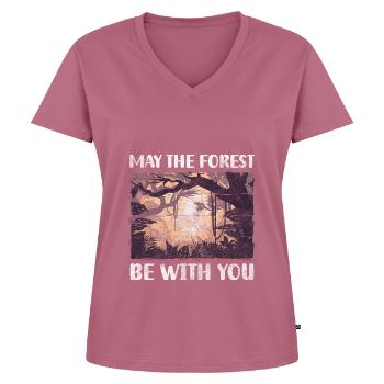 Nature Nature Recreation Forester - Women's Premium Organic V-neck T-shirt - mauve - Front - AI Model Female 172 dark (172cm)