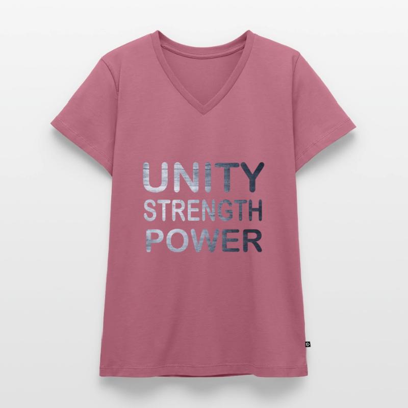 Cool &Awesome Unity Tshirt Design Unity Force T-shirt encolure en V Premium bio Femme