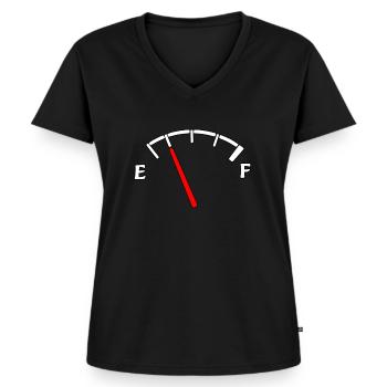 speedometer - Women's Premium Organic V-neck T-shirt - black - Front - AI Model Female 172 light (172cm)