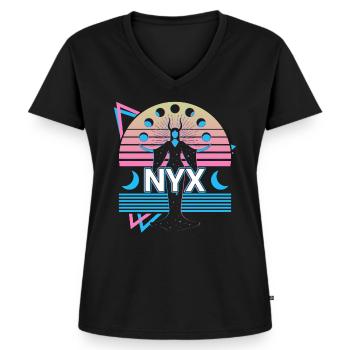Nyx græsk gudinde antik græsk mytologi - Premium økologisk T-shirt til kvinder - sort - Foran - AI Model Female 172 light (172cm)