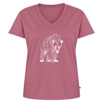 Grizzly Bear Brown Bear - Women's Premium Organic V-neck T-shirt - mauve - Front - AI Model Female 172 dark (172cm)