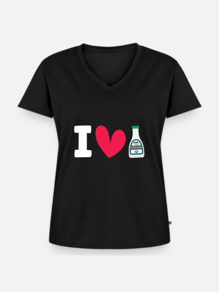 Ranch -Dressing -Ranch -Salatdressing - Frauen Premium Bio T-Shirt mit V-Ausschnitt - Schwarz