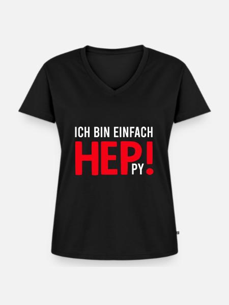Heilerziehungspfleger HEP Heilerziehungspflegerin - Frauen Premium Bio T-Shirt mit V-Ausschnitt - Schwarz