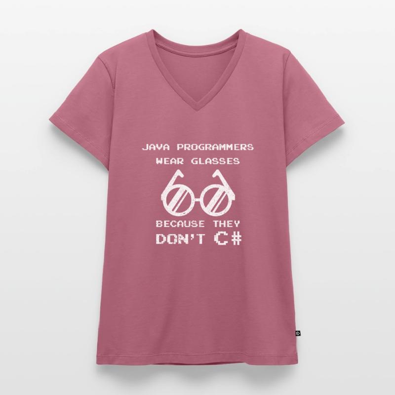 Code Encoding Coder Encoding Computer Scientist Women's Premium Organic V-neck T-shirt