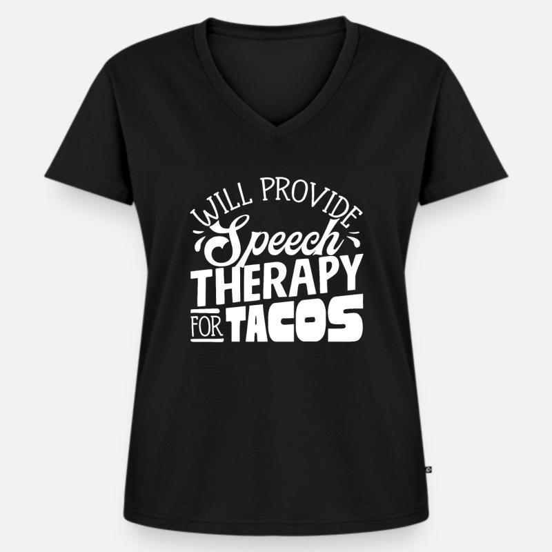 Speech-language pathology, speech-language pathologist - Women's Premium Organic V-neck T-shirt - black