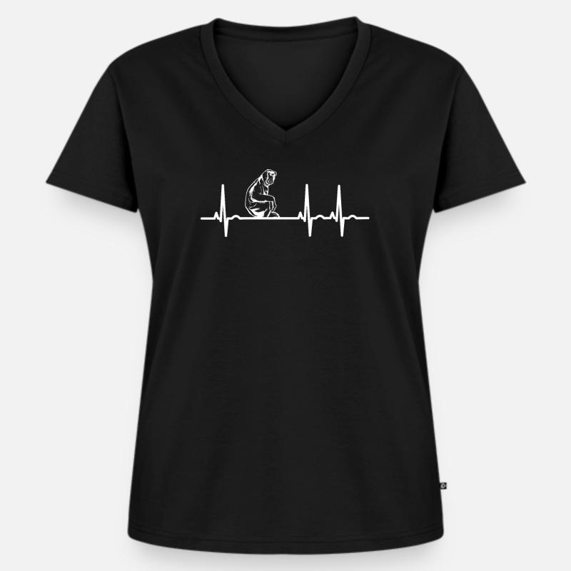 Proboscis monkey gift - Women's Premium Organic V-neck T-shirt - black
