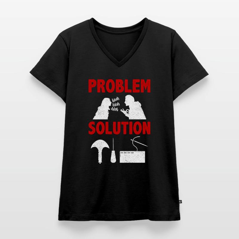 Leather Tooling Leather Mallet Problem Solution Women's Premium Organic V-neck T-shirt