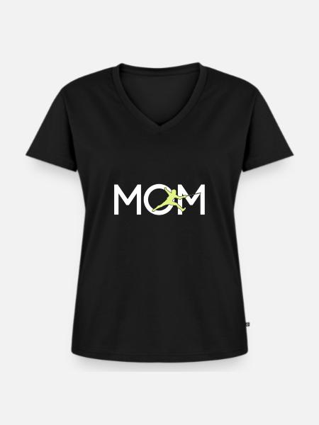 Fechten Papa - Frauen Premium Bio T-Shirt mit V-Ausschnitt - Schwarz
