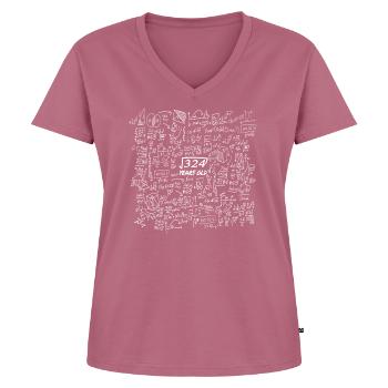 18 ans cadeau racine carrée 324 ans - T-shirt encolure en V Premium bio Femme - mauve - Devant - AI Model Female 172 dark (172cm)