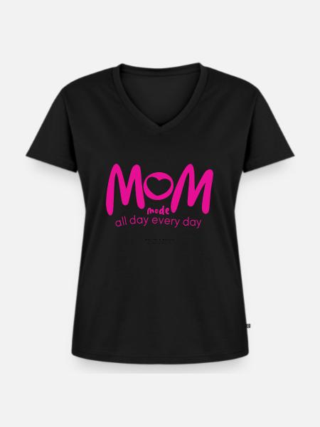 Walter & Wallis - Mumy 2 - Women's Premium Organic V-neck T-shirt - black