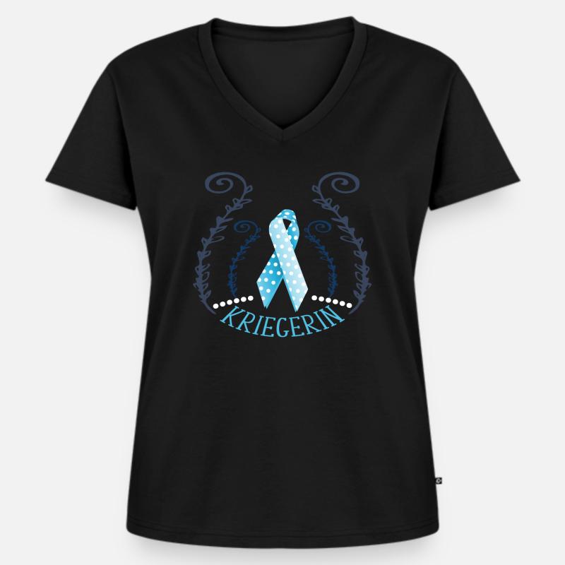 Lipedema Lymphedema Loop Loop support - Women's Premium Organic V-neck T-shirt - black
