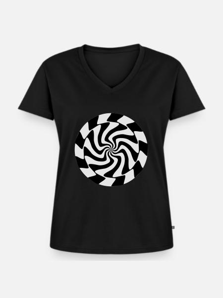 inner_vision - Frauen Premium Bio T-Shirt mit V-Ausschnitt - Schwarz