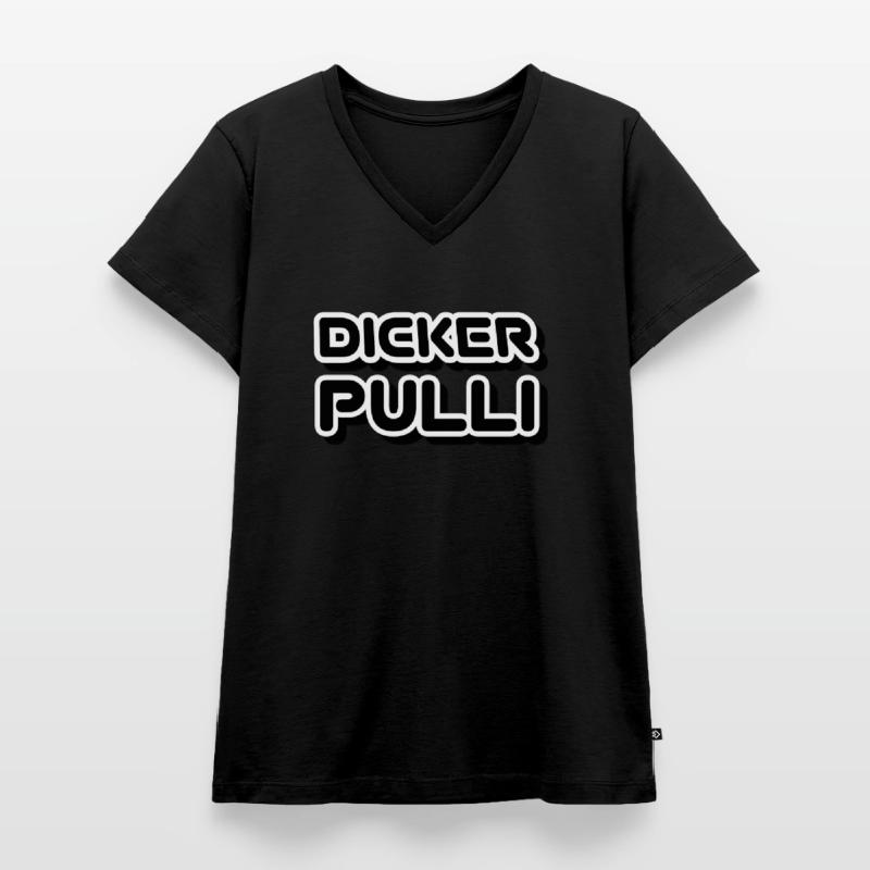 Dicker Pulli Frauen Premium Bio T-Shirt mit V-Ausschnitt