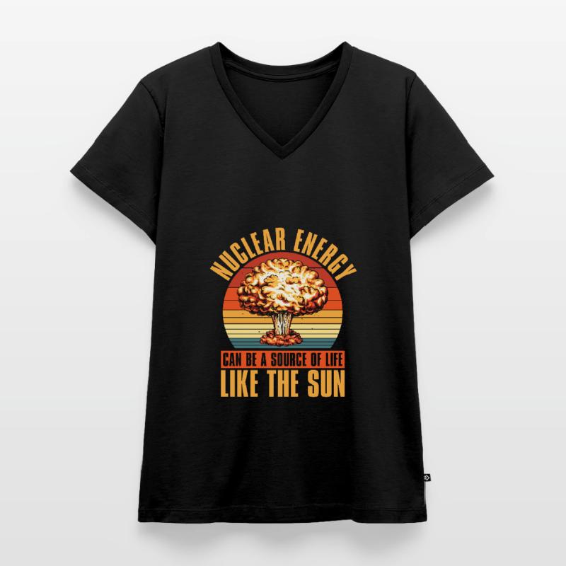 Physics Phyiker Weird Nuclear Physics Women's Premium Organic V-neck T-shirt