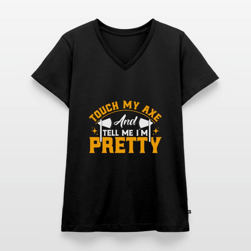 Axe Throwing Competitions Axe Throwing Axes Women's Premium Organic V-neck T-shirt