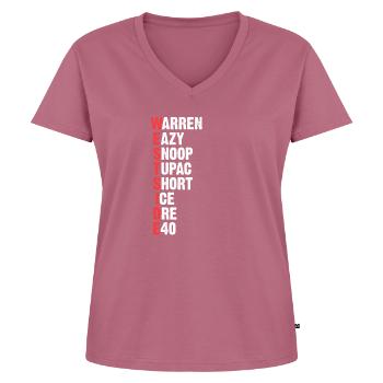 Westside - Frauen Premium Bio T-Shirt mit V-Ausschnitt - Mauve - Vorne - AI Model Female 172 dark (172cm)
