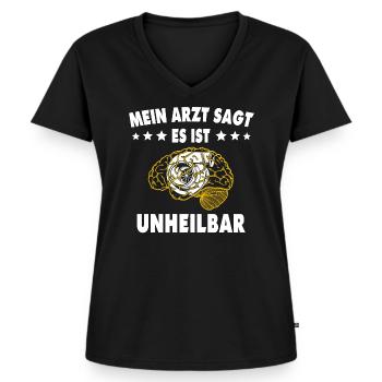 Turbolader Turbo Motor Tuning Geschenk - Frauen Premium Bio T-Shirt mit V-Ausschnitt - Schwarz - Vorne - AI Model Female 172 light (172cm)