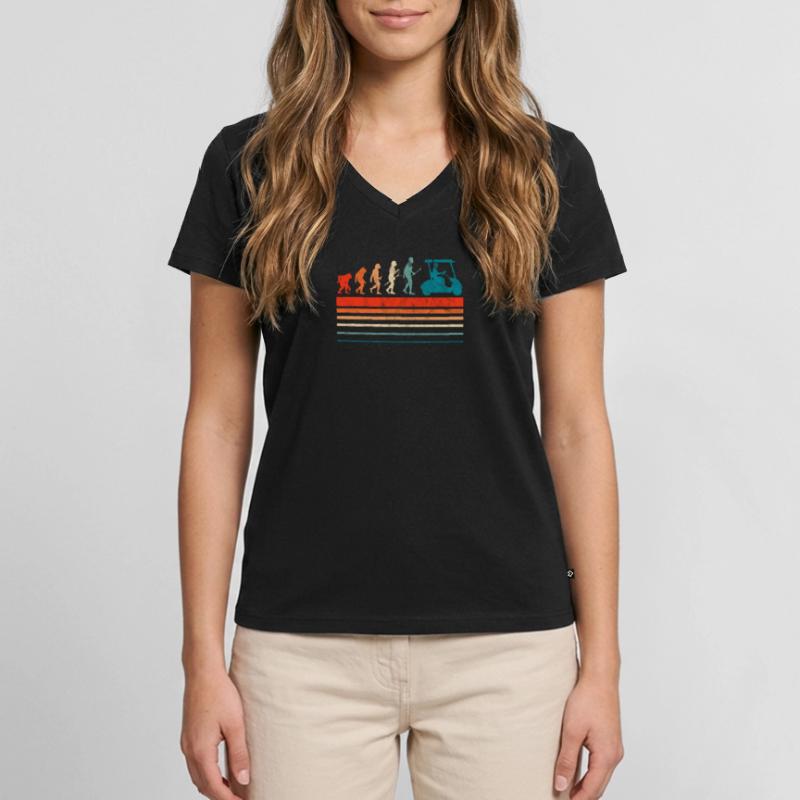Évolution du golf T-shirt encolure en V Premium bio Femme