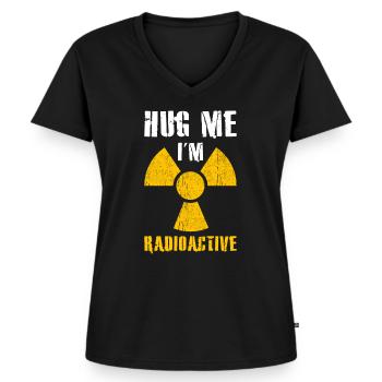 Radioaktiv - Premium økologisk T-shirt til kvinder - sort - Foran - AI Model Female 172 light (172cm)