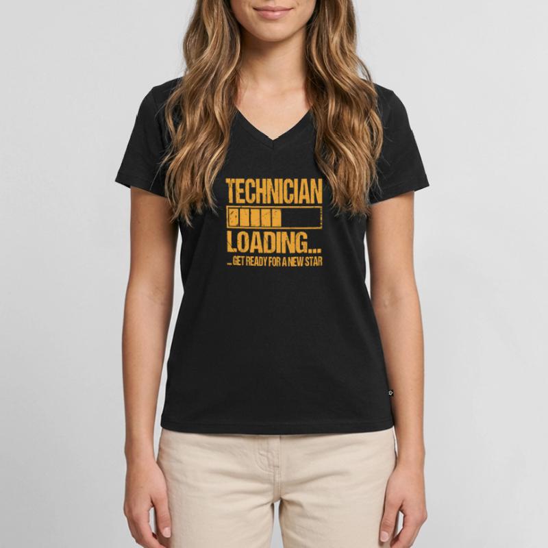 Techniker loading Techniker Ausbildung Frauen Premium Bio T-Shirt mit V-Ausschnitt