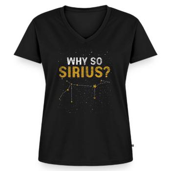 Astronomie Sternbild - Frauen Premium Bio T-Shirt mit V-Ausschnitt - Schwarz - Vorne - AI Model Female 172 light (172cm)