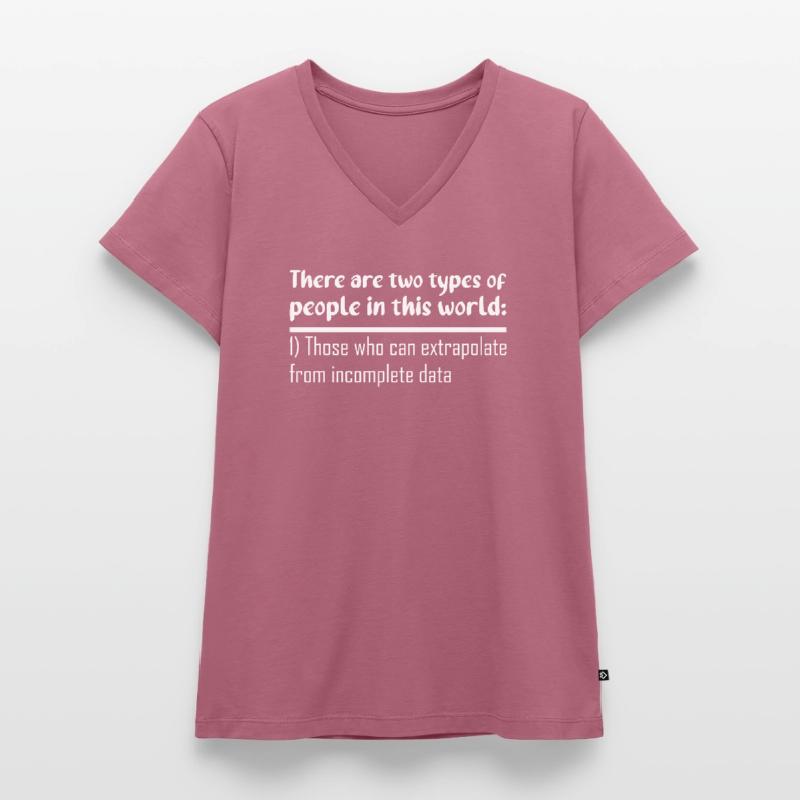 Données de base de données SQL Programmer Administration T-shirt encolure en V Premium bio Femme