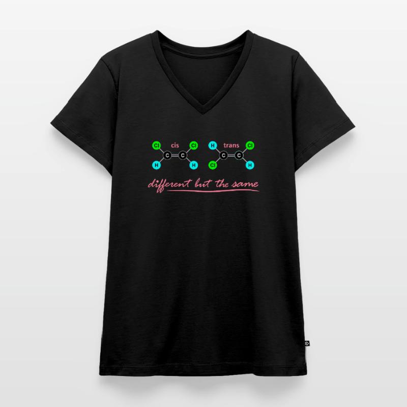 CIS & Trans - Différence moléculaire T-shirt encolure en V Premium bio Femme