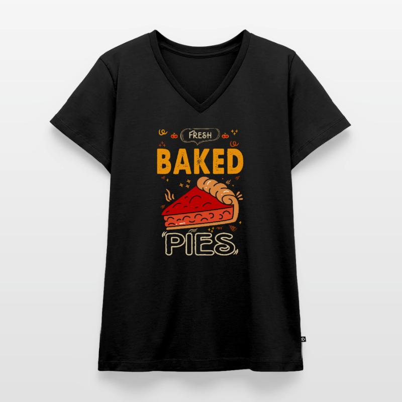 Frisch Gebackene Kuchen Für Bäcker Oder Backfans Frauen Premium Bio T-Shirt mit V-Ausschnitt