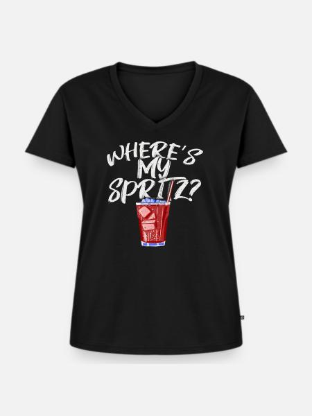 Cocktails - Frauen Premium Bio T-Shirt mit V-Ausschnitt - Schwarz