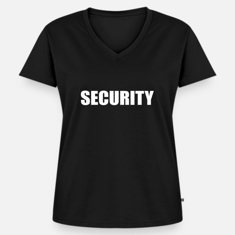 Security Security Security Service Party Service - Women's Premium Organic V-neck T-shirt - black