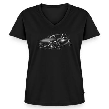 Car - Premium økologisk T-shirt til kvinder - sort - Foran - AI Model Female 172 light (172cm)