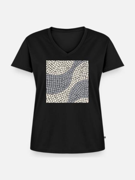 Copacabana - Frauen Premium Bio T-Shirt mit V-Ausschnitt - Schwarz