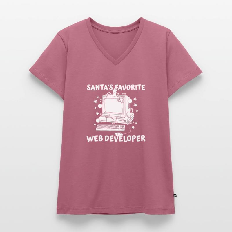 Web Developer Web Developer Women's Premium Organic V-neck T-shirt