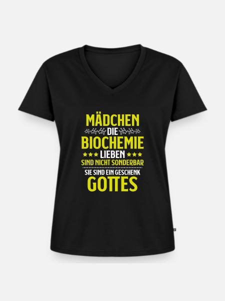 Biochemiker Biochemie Biochemistry Biochemist - Frauen Premium Bio T-Shirt mit V-Ausschnitt - Schwarz